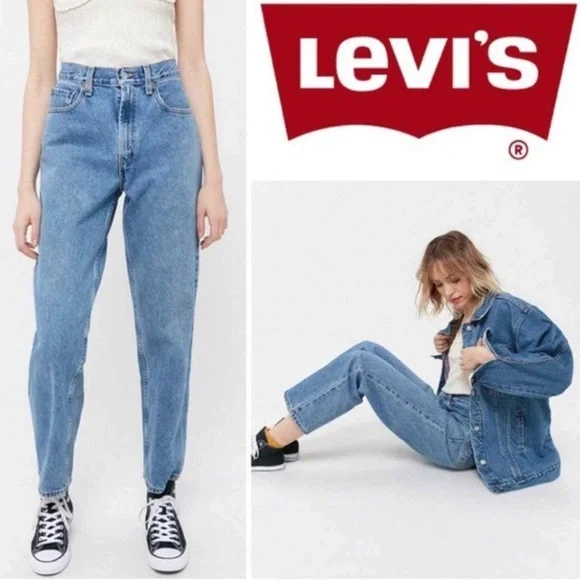 Levi’s 550 Vintage Relaxed Fit Tapered Leg Denim Jeans Women’s Size 8 Petite - Picture 2 of 10